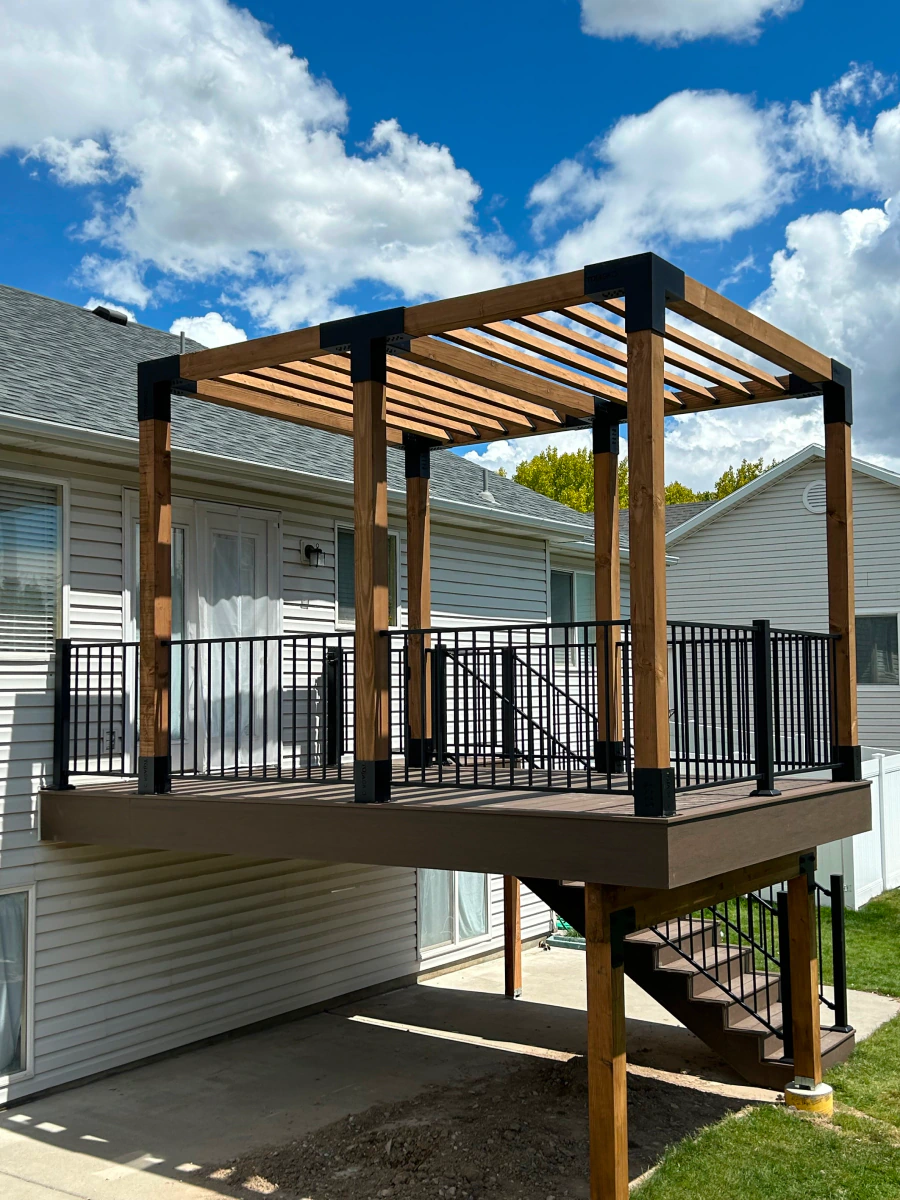 deck with patio